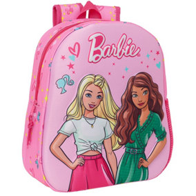 Barbie Childrens/Kids 3D Backpack Pink (One Size)