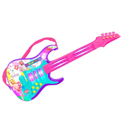 Barbie Kids Electronic Guitar with built in Music Lights and Sounds