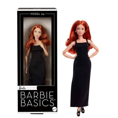 Barbie Signature JBH74 BARBIE BASICS Doll Model 04 with Red Curly Hair