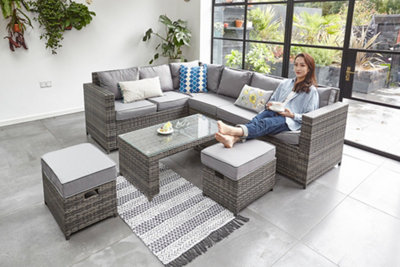 Barcelona 8 seater rattan sale