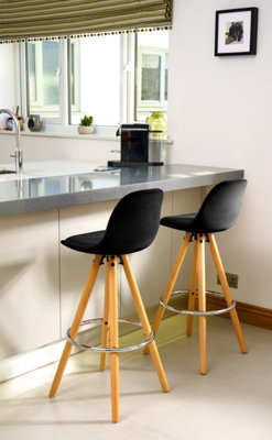 Barcelona Bar Stools - Set Of 2 - Black