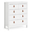 Barcelona Chest 3+2 drawers in White