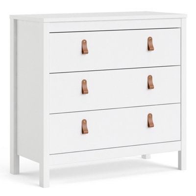 Barcelona Chest 3 drawers in White