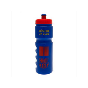 Barcelona FC Mes Que Un Club Crest Plastic Water Bottle Blue/Red (One Size)