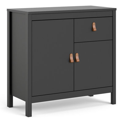 Barcelona Sideboard 2 doors + 1 drawer in Matt Black