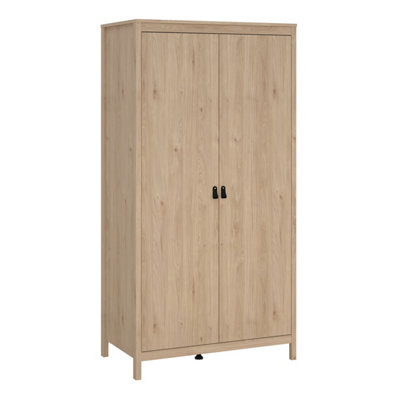 Barcelona Wardrobe with 2 Doors in Jackson Hickory Oak