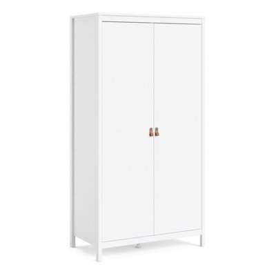 Barcelona Wardrobe with 2 doors in White