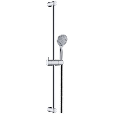 Barcino Sliding Riser Rail Kit With Shower Hose & 3 Function Shower Handset Chrome