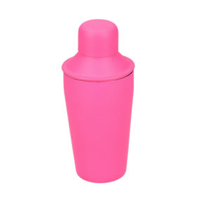 BarCraft 300ml Mini Neon Pink Cocktail Shaker