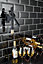 BarCraft Deluxe Wall-Mounted Stainless Steel Lever-Action Wine Bottle Opener