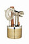 BarCraft Five Piece Hammered Brass Finish Cocktail Tool Set