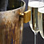 BarCraft Zinc Fired Glass Wine Bucket