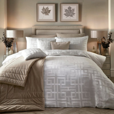 Bardon Metallic Geo Print Duvet Cover Set