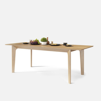 Bari Luxury Extending Dinning Wooden Table - Natural Oak - 180cm to 270cm