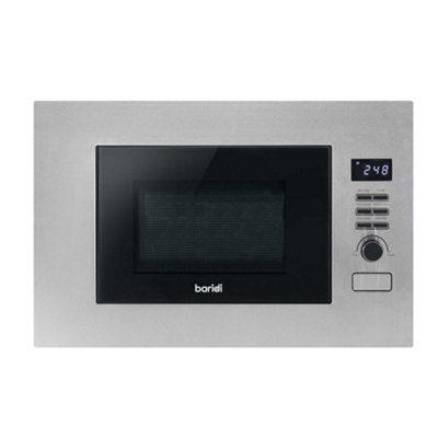 Baridi 20L Integrated Microwave Oven, 800W, Stainless Steel - DH196