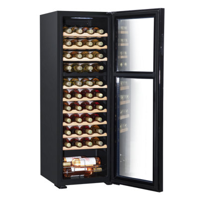 Baridi 44 Bottle Dual Zone Drinks Wine Cooler, Fridge, Touch Screen ...