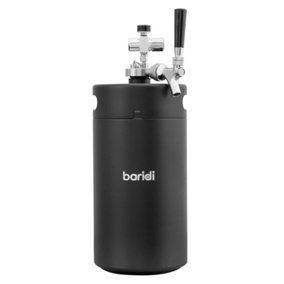 Baridi 5L Mini Keg Growler with Tap and CO2 Cartridge Holder - DH159