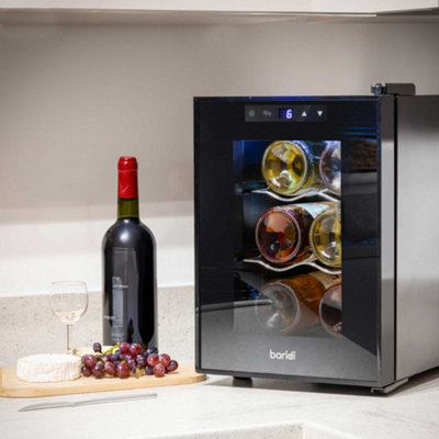 Baridi 6 Bottle Wine Cooler Thermoelectric 5-18 DegreeC Digital Touch Control DH217 - 5