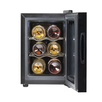 Baridi 6 Bottle Wine Cooler Thermoelectric 5-18 DegreeC Digital Touch Control DH217 - 9