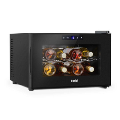 Baridi 8 Bottle Wine Cooler Thermoelectric 5-18 DegreeC Digital Touch Control DH218