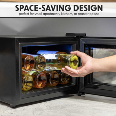 Baridi 8 Bottle Wine Cooler Thermoelectric 5-18 DegreeC Digital Touch Control DH218
