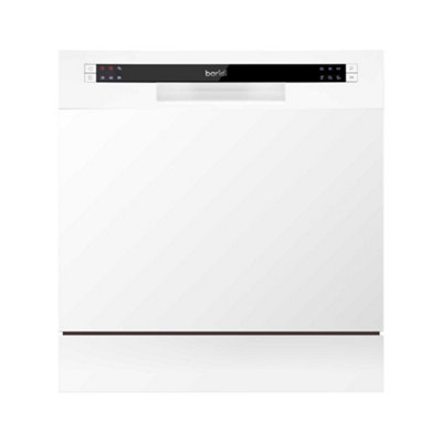 Baridi Compact Tabletop Dishwasher Place Settings, Programmes