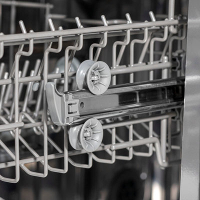 Baridi Slimline Freestanding Dishwasher 8 Programs & 5 Functions LED Silver - 6