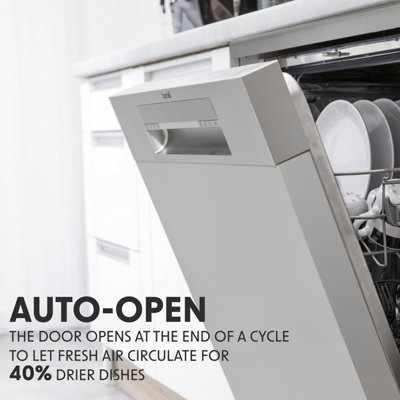 Baridi Slimline Freestanding Dishwasher 8 Programs & 5 Functions LED Silver - 9