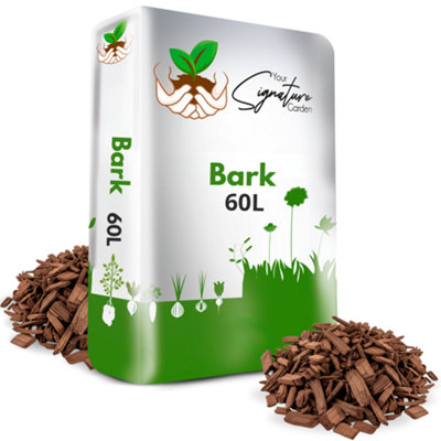 Bark Decorative Wood Chippings 60L - Laeto Your Signature Garden  - FREE DELIVERY INCLUDED