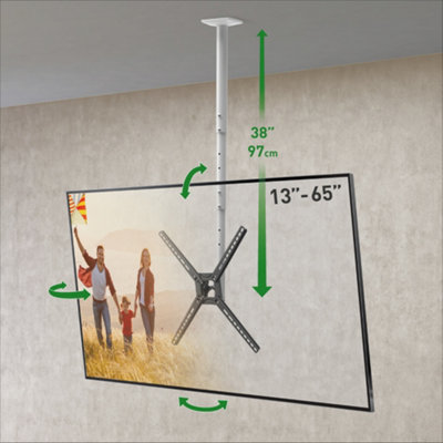 Barkan 13" - 65" TV Ceiling Mount Bracket with Height Adjustment Price Comparisons | Compare The Build