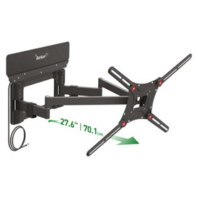 Barkan 13" - 90" Full Motion TV Wall Mount Bracket with Integrated Antenna