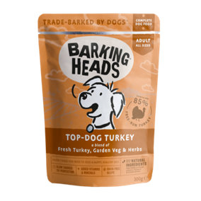 Barking Heads Top Dog Turkey 300g x 10