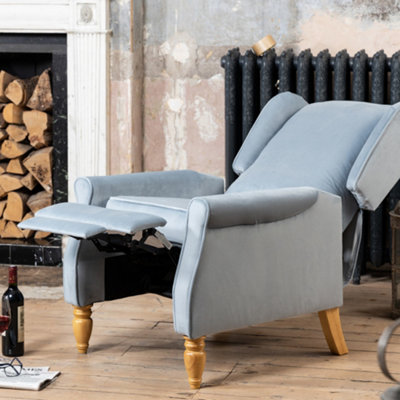 Barksdale Recliner Armchair - Light Blue