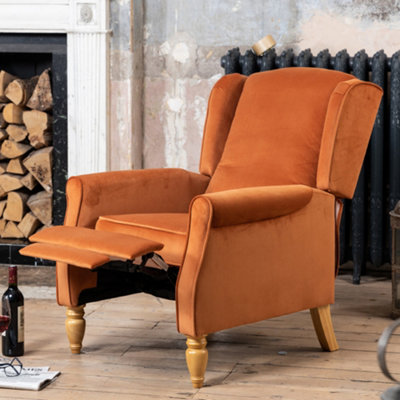 Barksdale Recliner Armchair - Orange
