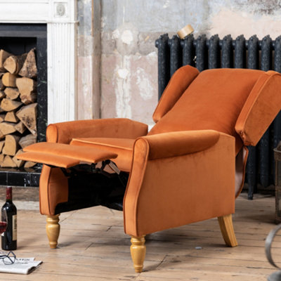 Barksdale Recliner Armchair - Orange