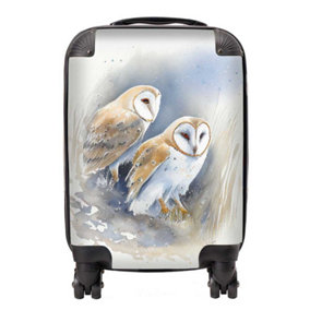 Barn Ano Owls Watercolour Suitcase - Mini Cabin
