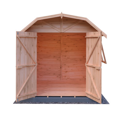 Barn Double Doors Tongue and Groove Garden Shed Workshop Approx 7 x 7 Feet - 3