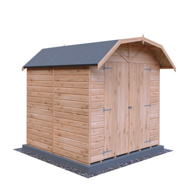 Barn Double Doors Tongue and Groove Garden Shed Workshop Approx 7 x 7 Feet - 4