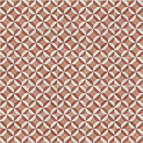 Baroque Geometric Tile Vinyl by Remland (Bernini Clay, 4m x 4m)