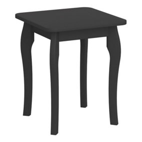 Baroque Stool in Black - sleek, modern design