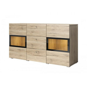 Baros 26 Sideboard Cabinet in Oak San Remo - W1320mm x H700mm x D390mm