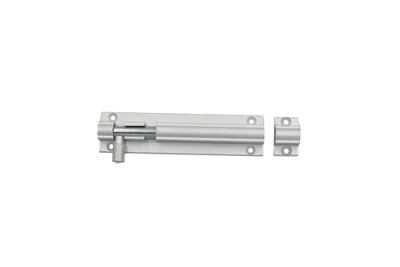 BARREL BOLT STRAIGHT 100MM - SAA (SATIN ANODISED ALUMINIUM)