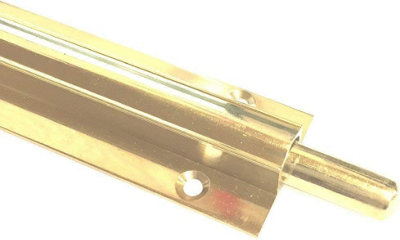 Barrel Bolt Straight 200mm x 38mm (8 x 1. 1/2 Inch) Brass - 3