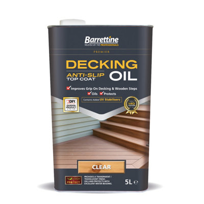 Barrettine ANTI SLIP Decking Oil - Clear 5L