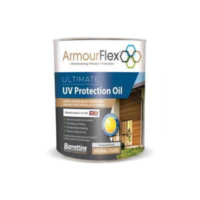 Barrettine Armourflex UV Ultimate Protection Oil 1 Litre DIY at B&Q