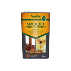 Barrettine Wood Preserver - 5 Litre - Dark Brown