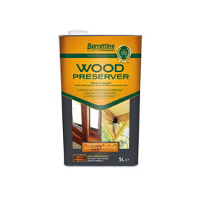 Barrettine Wood Preserver - 5 Litre - Golden Brown