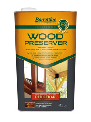 Barrettine Wood Preserver Red Cedar - 5L