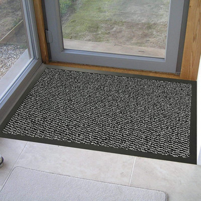 Barrier Mat 100 x 170 cm Silver Anti-Slip Waterproof Door Mat