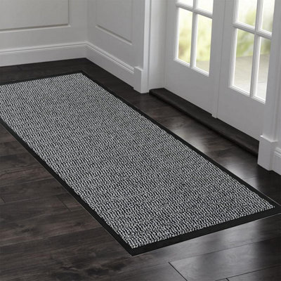 Barrier Mat 100 x 170 cm Silver Dirt Trapper Mat Door Mat Indoor ...